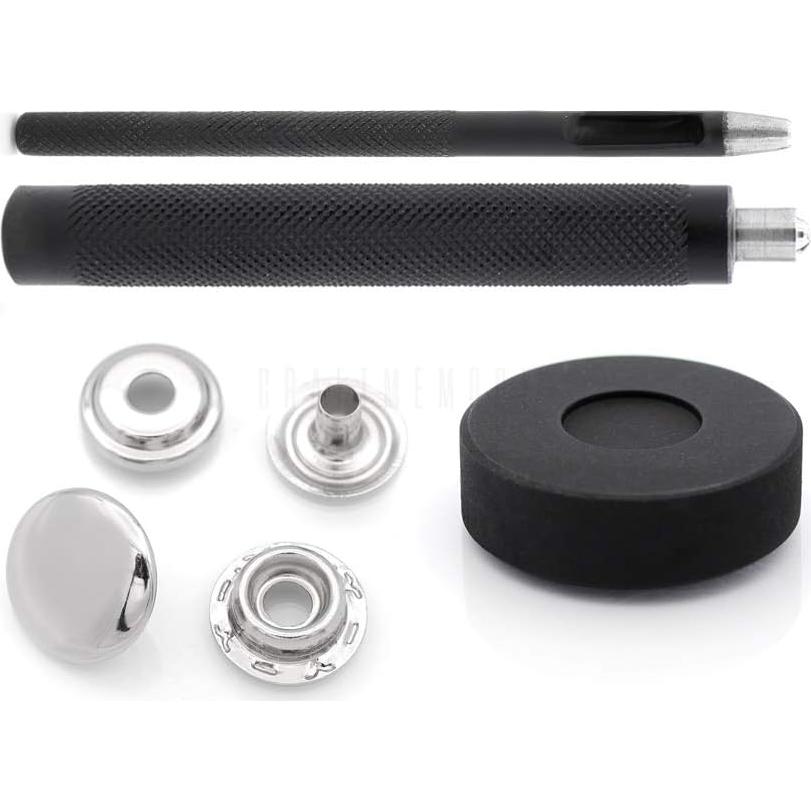 Kit de Herramientas CRAFTMEMORE para Botones a Presión 12mm