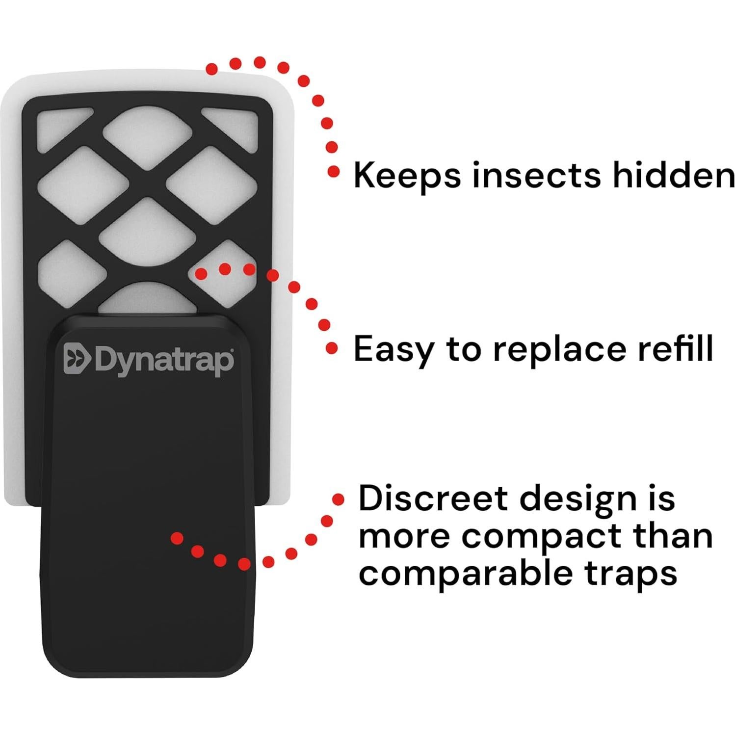 Trampa de Moscas Interior DynaTrap DT3007 - Negro, 1 Unidad