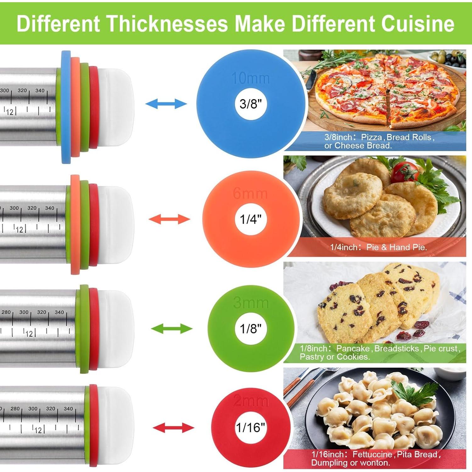 Rodillo Ajustable de Acero Inoxidable BIDFUL con Alfombrilla 60x40cm