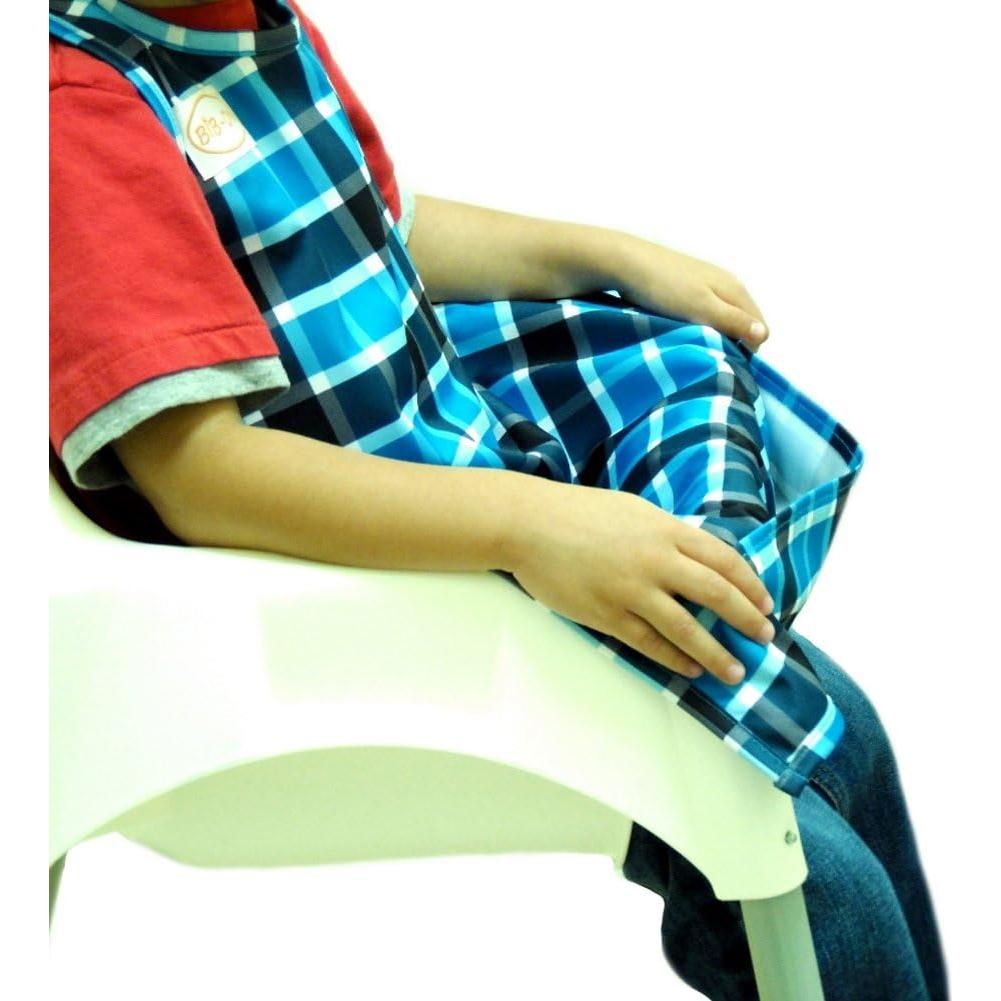 Babero Delantal BIB-ON para Bebés 0-4 Años Cuadros Azules