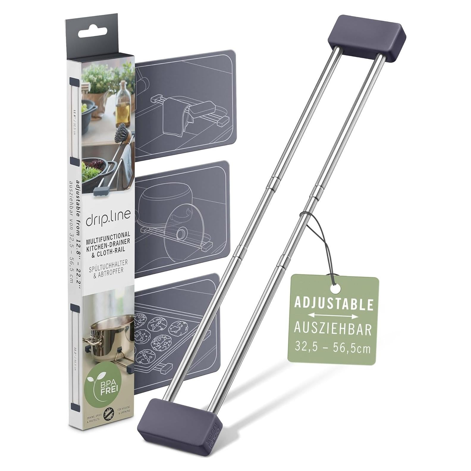 Estante de Cocina Ajustable Sanni Shoo Pizarra - Acero Inoxidable