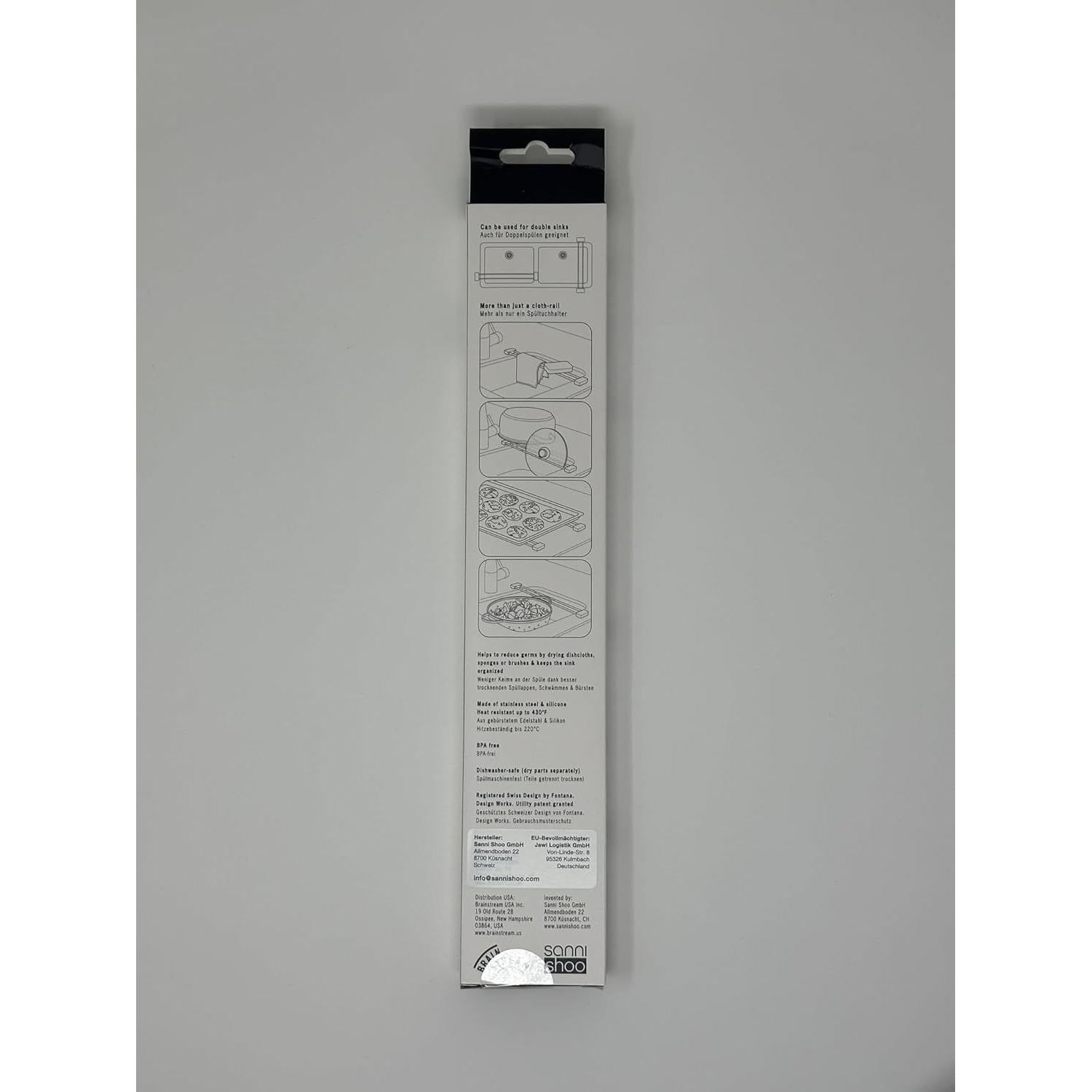 Estante de Cocina Ajustable Sanni Shoo Pizarra - Acero Inoxidable