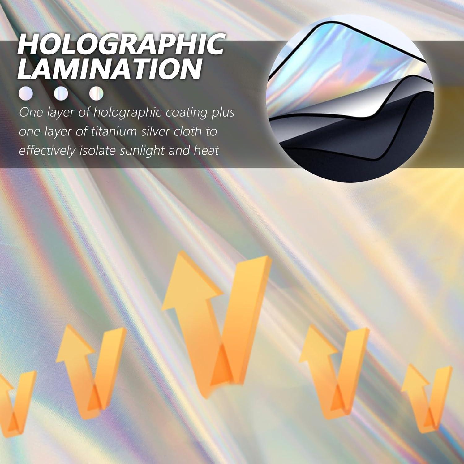 Sombrillas Holográficas para Ventanas de Automóvil YGDMD 2 Pcs