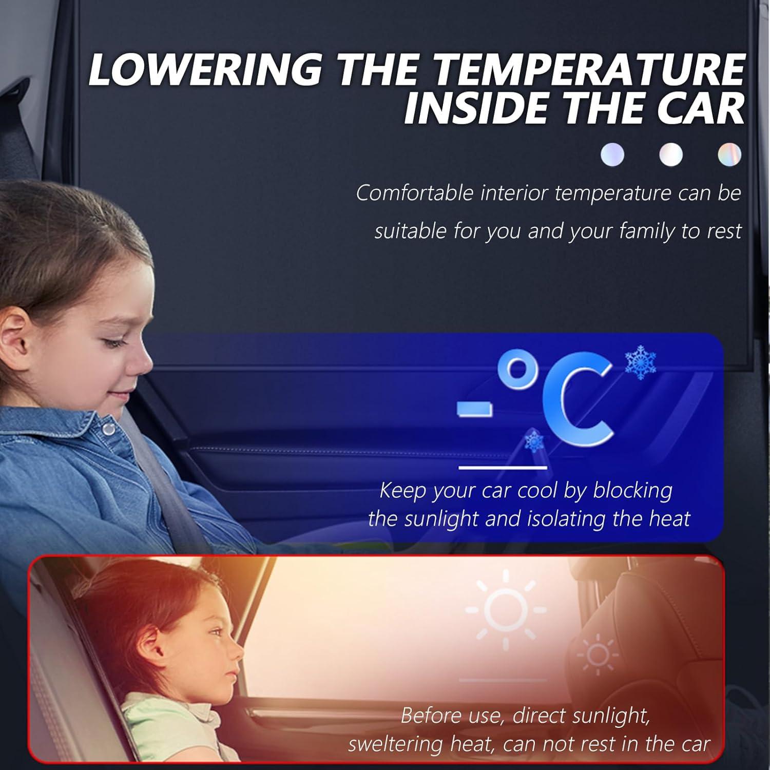 Sombrillas Holográficas para Ventanas de Automóvil YGDMD 2 Pcs