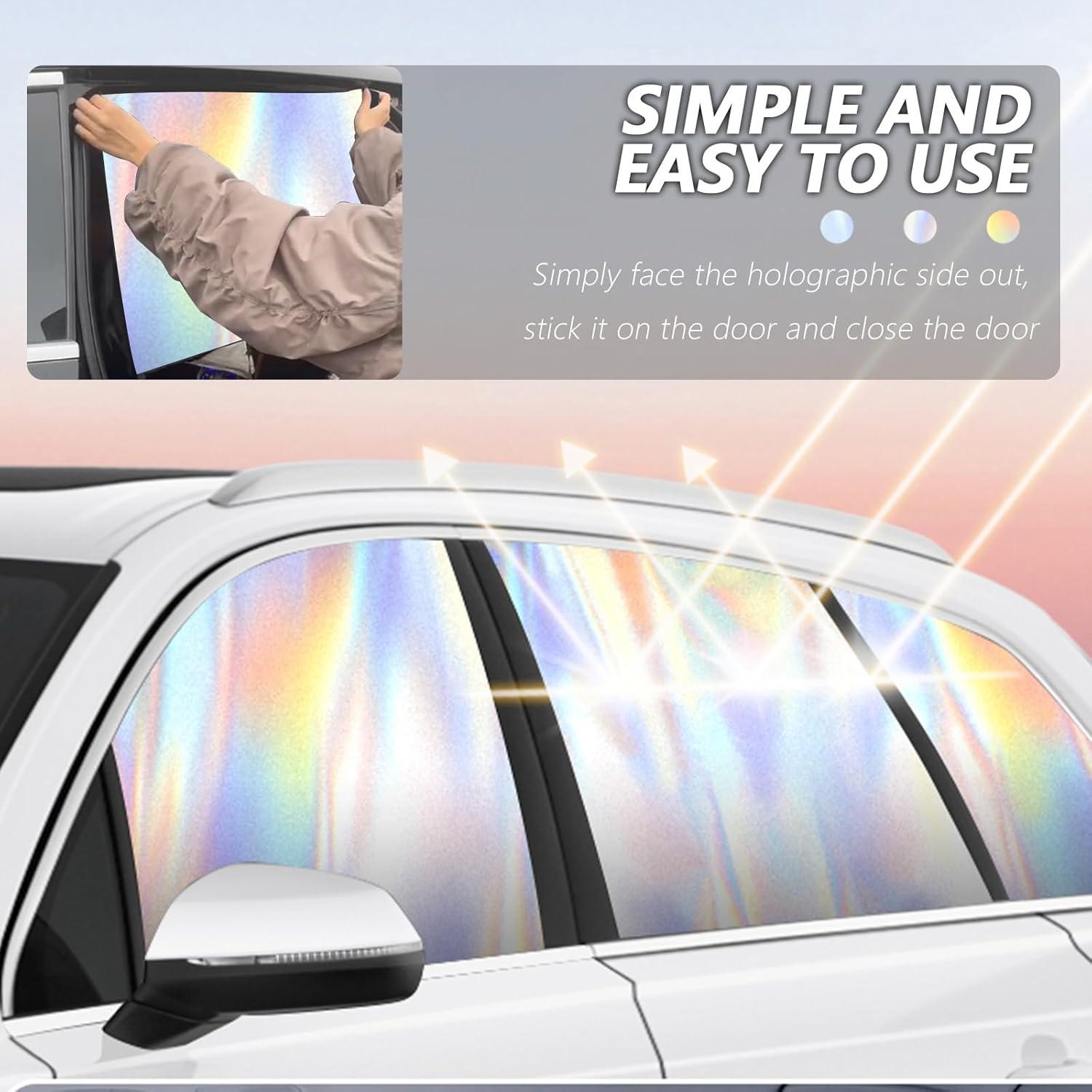 Sombrillas Holográficas para Ventanas de Automóvil YGDMD 2 Pcs