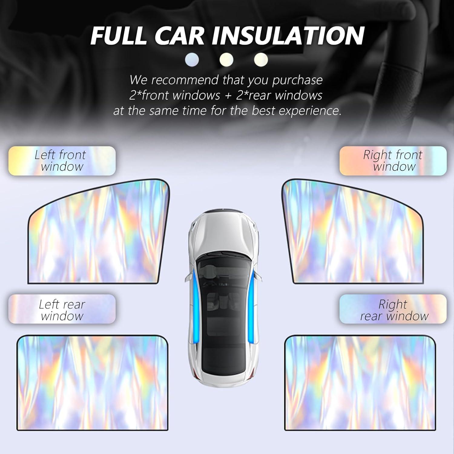 Sombrillas Holográficas para Ventanas de Automóvil YGDMD 2 Pcs