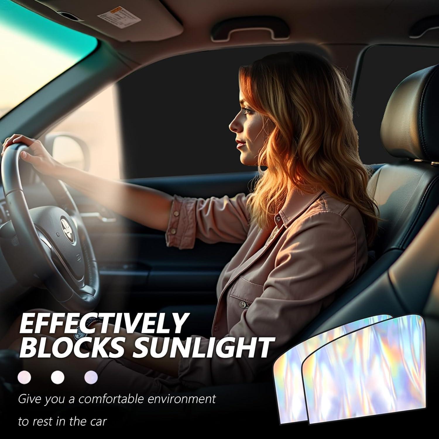 Sombrillas Holográficas para Ventanas de Automóvil YGDMD 2 Pcs