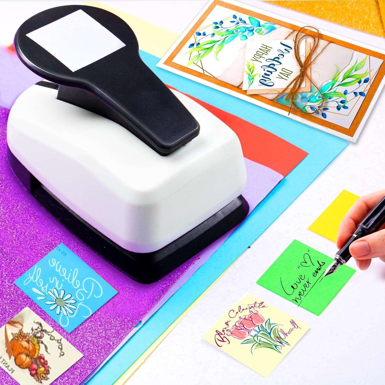 Perforadora de Agujeros Cuadrados HKKYO 3.81 cm para Manualidades