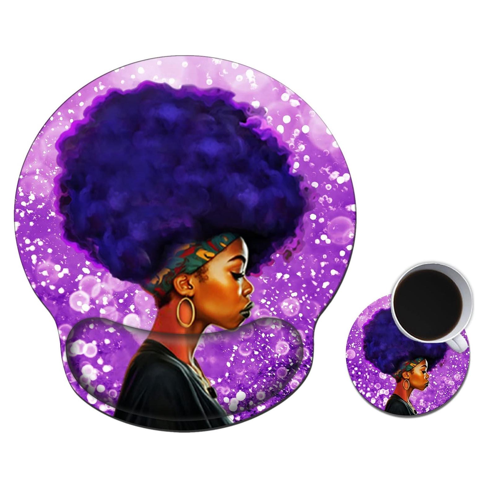 Alfombrilla de Ratón Ergonómica AUOX con Soporte de Gel 25x22cm