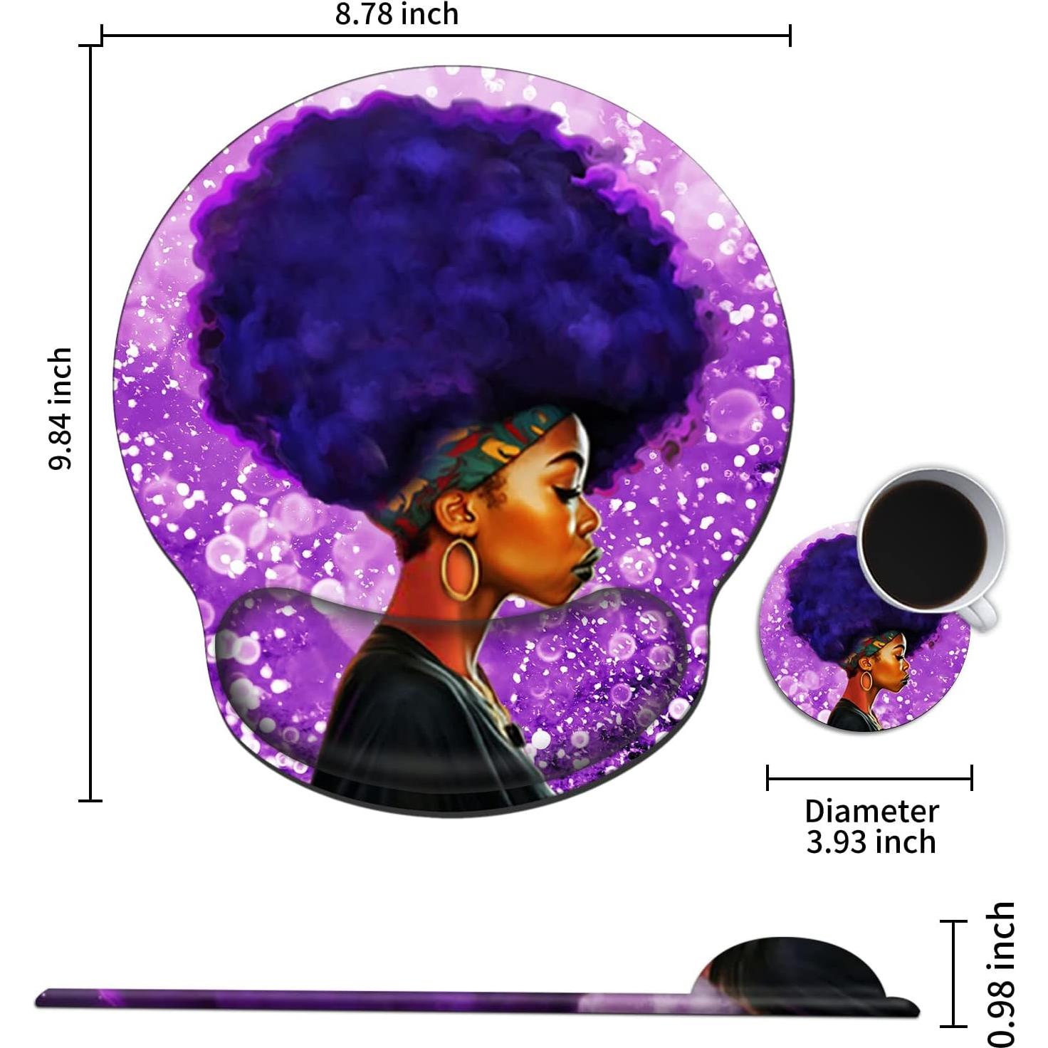 Alfombrilla de Ratón Ergonómica AUOX con Soporte de Gel 25x22cm