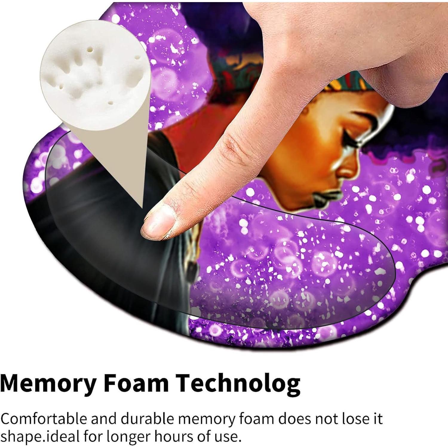 Alfombrilla de Ratón Ergonómica AUOX con Soporte de Gel 25x22cm