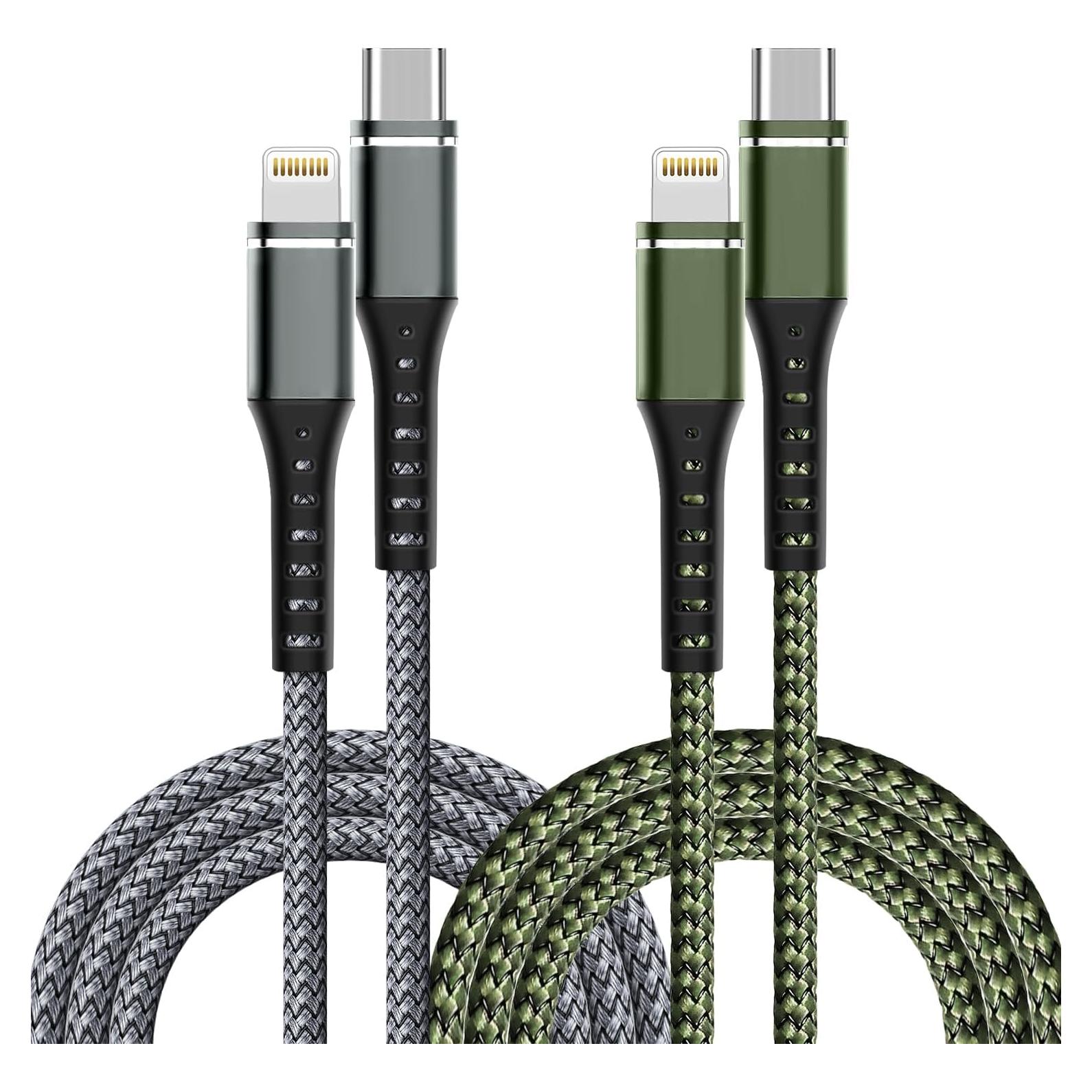 Cable USB C a Lightning 2 Pack 0.91m DFLASHS Carga Rápida