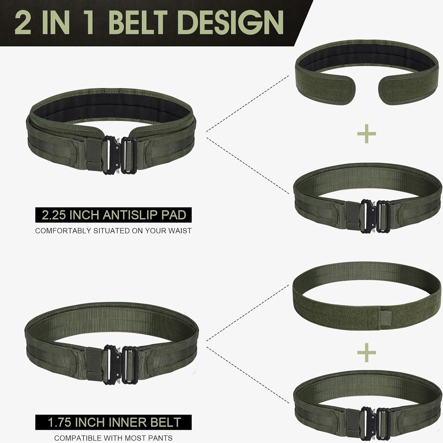 Cinturón Táctico AIKATE 2.0" Exterior y 1.75" Interior