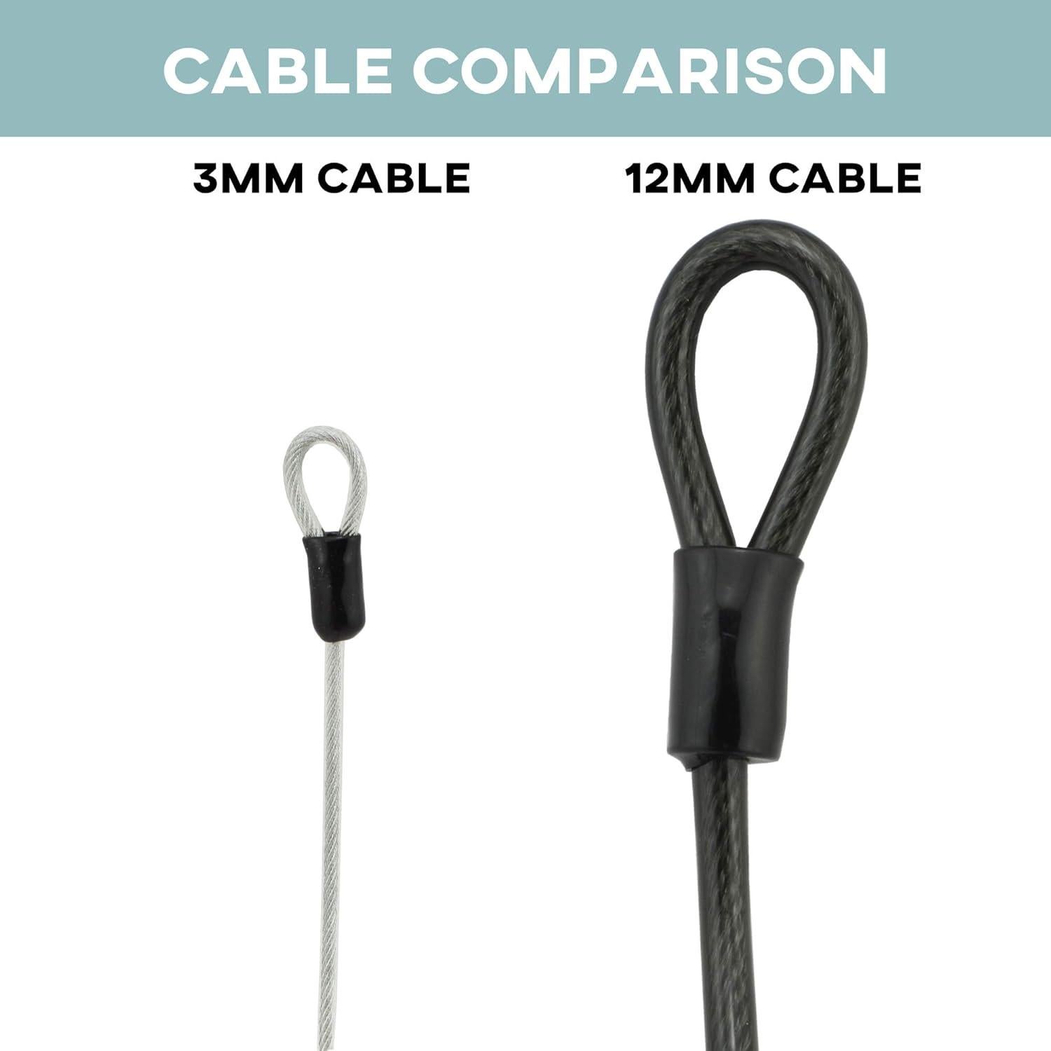 Cable de Seguridad Lumintrail 1.22m Acero Trenzado 3mm