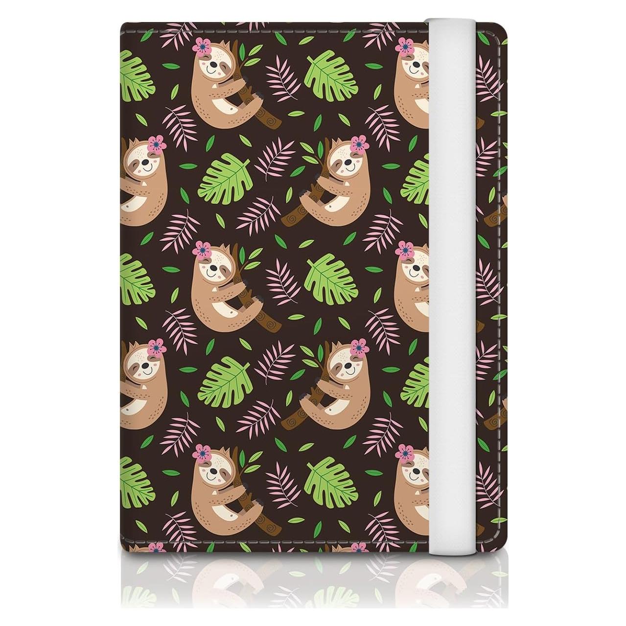 Portapasaportes de Cuero Premium RFID ATJFKIXL Marrón