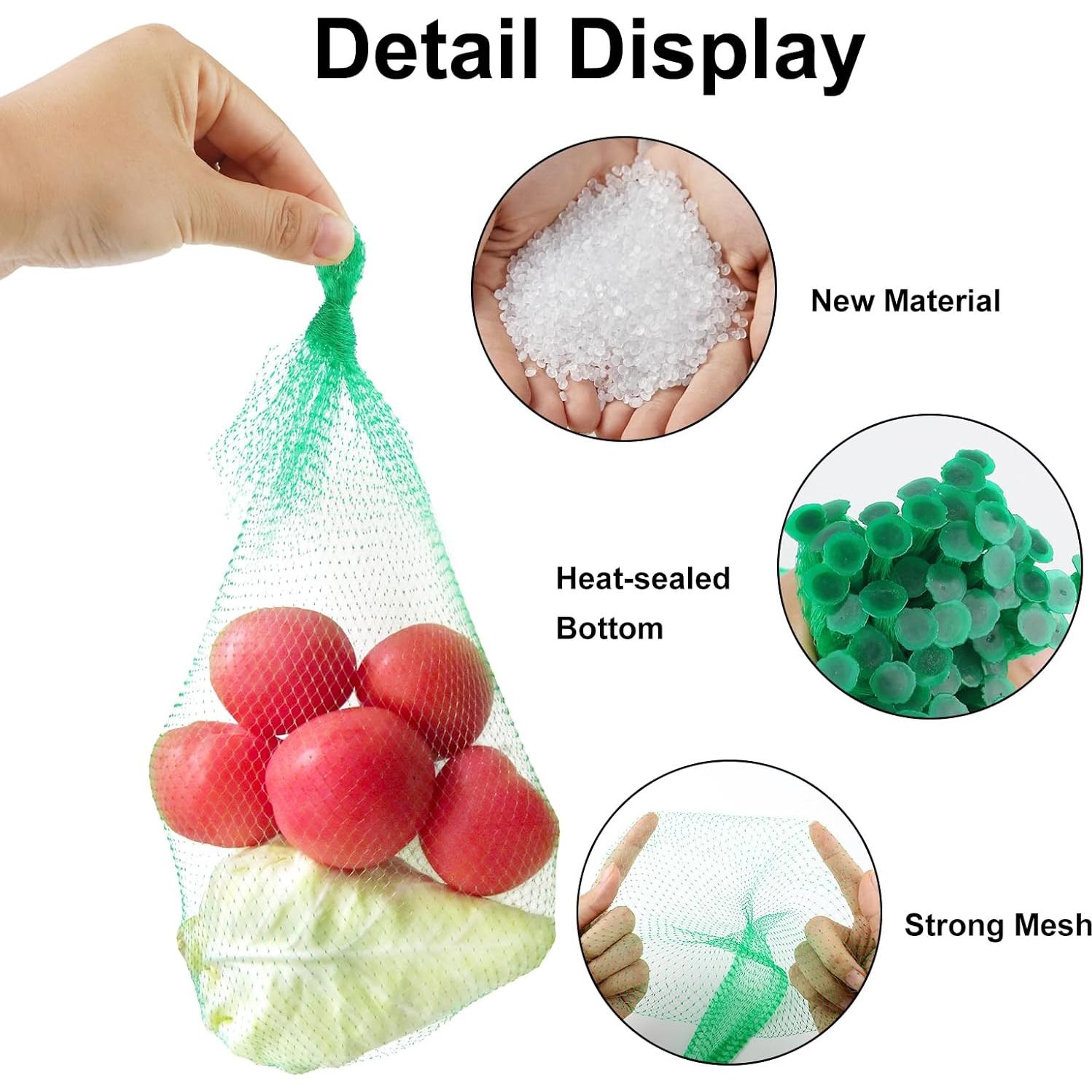 100 Bolsas de Malla Reutilizables Sopoloray 50.8 cm Verde