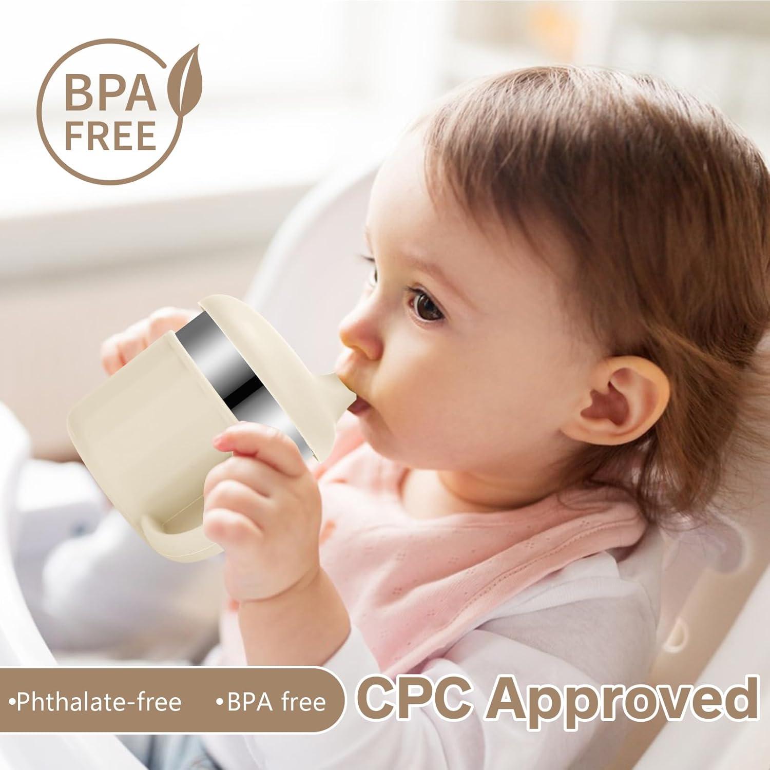 Tazas de Entrenamiento para Bebés EsOfficce 7.4 Oz 3 en 1