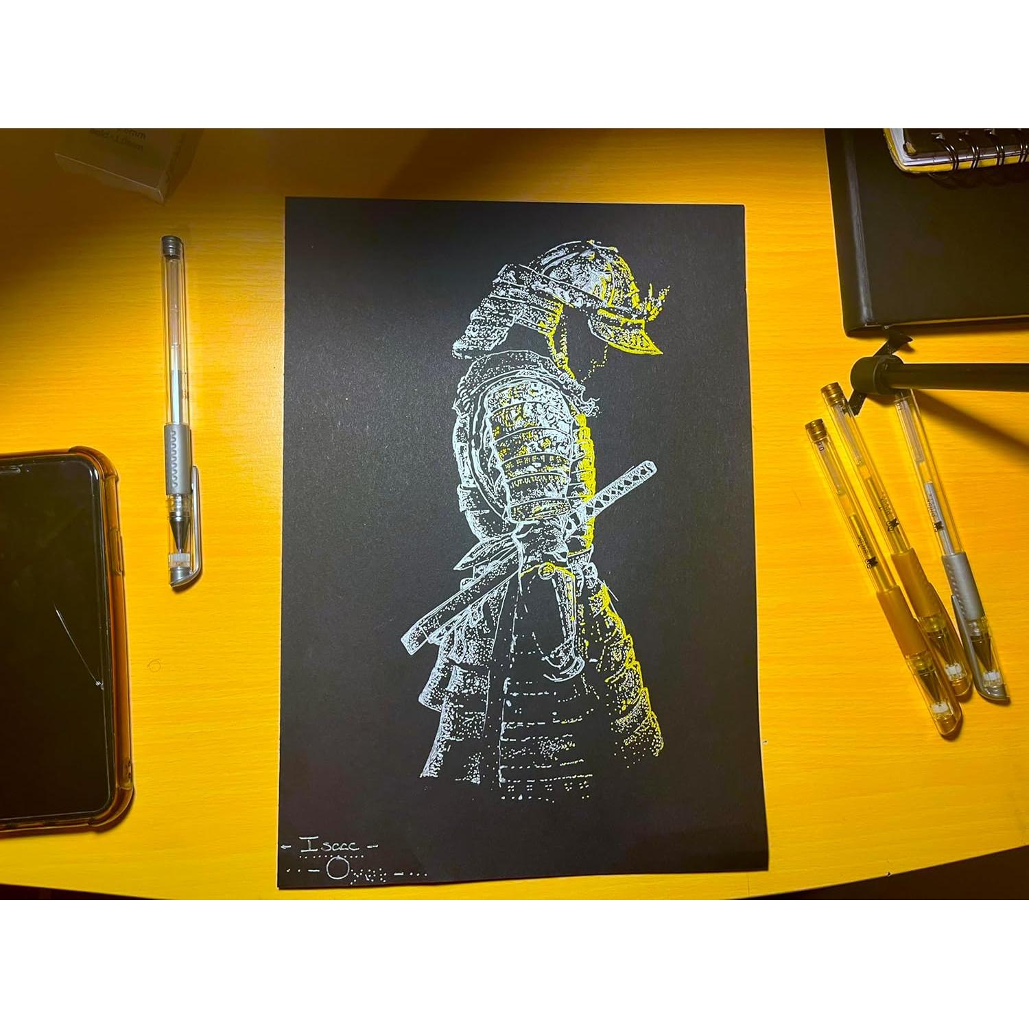 Set de 4 Bolígrafos de Gel Metálicos Brisk Learner 0.6 y 1.0mm