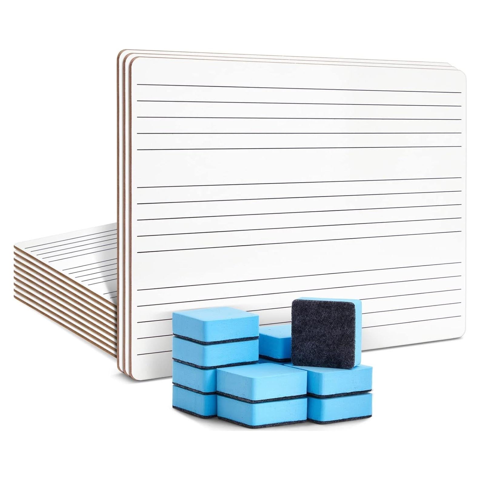 Juego de 12 Pizarras Blancas Musicales Bright Creations 22.86x30.48cm