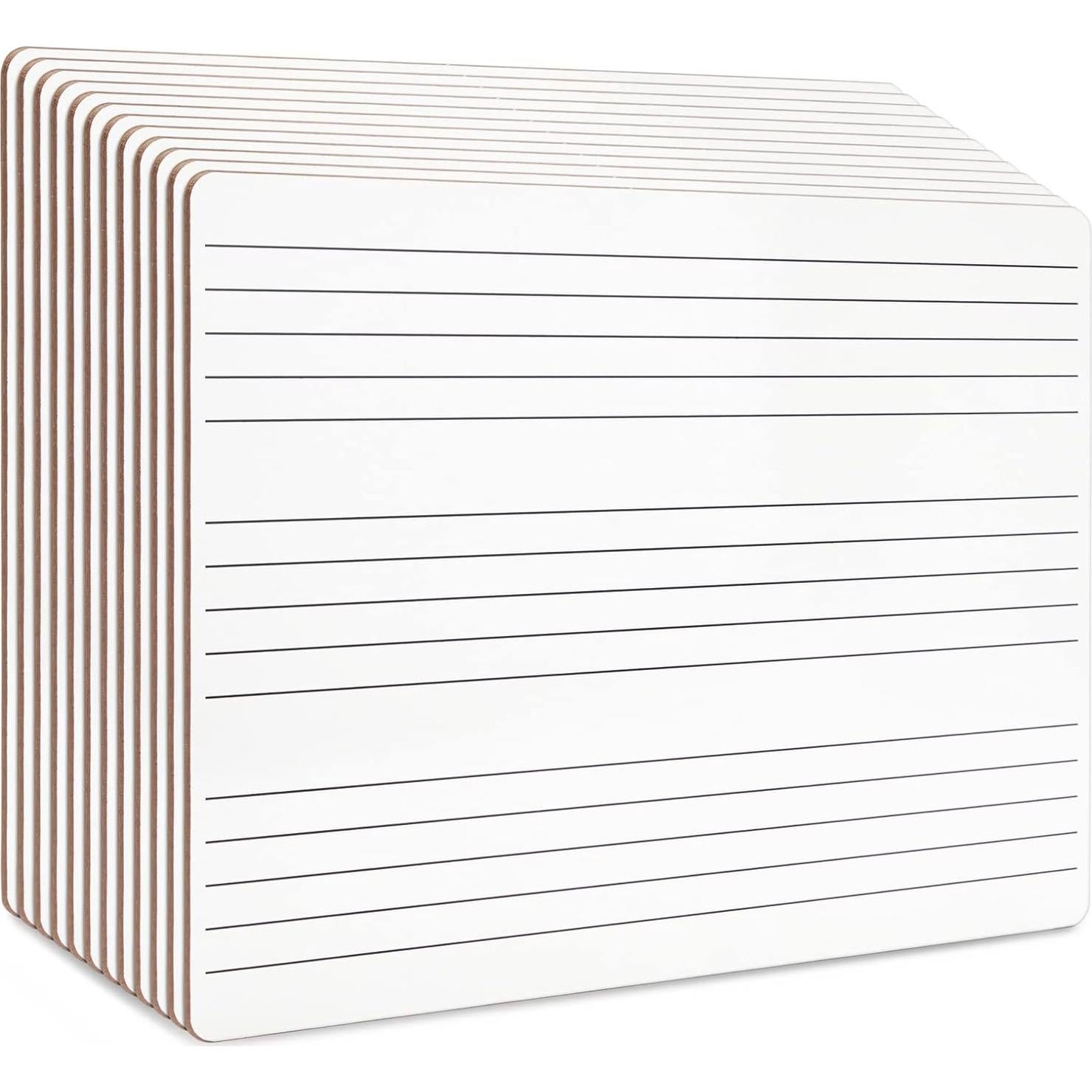 Juego de 12 Pizarras Blancas Musicales Bright Creations 22.86x30.48cm