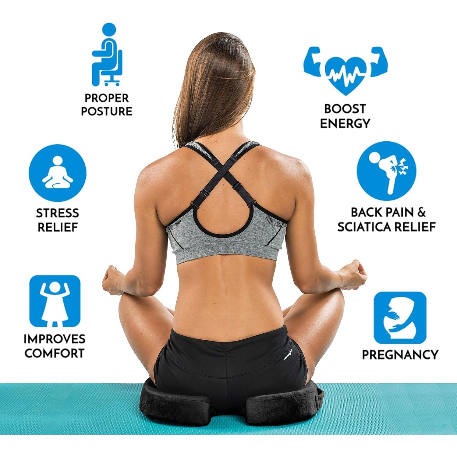 Cojín de Asiento Ortopédico ComfiLife - Espuma de Memoria 44.5x34.8cm