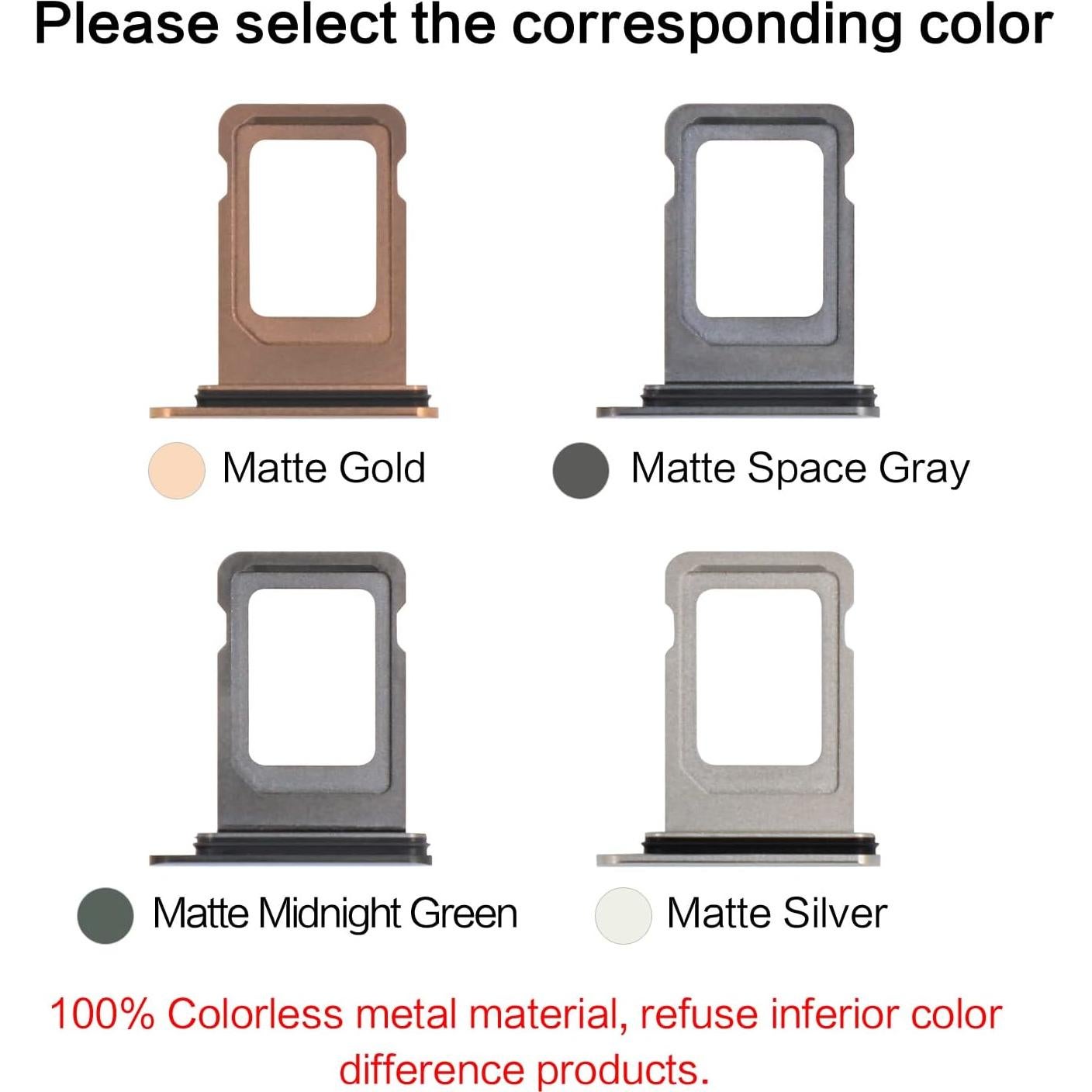 Soporte Bandeja SIM ASDAWN para iPhone 11 Pro Max - Oro Mate