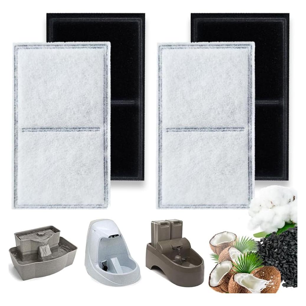 Filtros de Agua para Mascotas TOGGATH - 4 Paquetes Compatibles