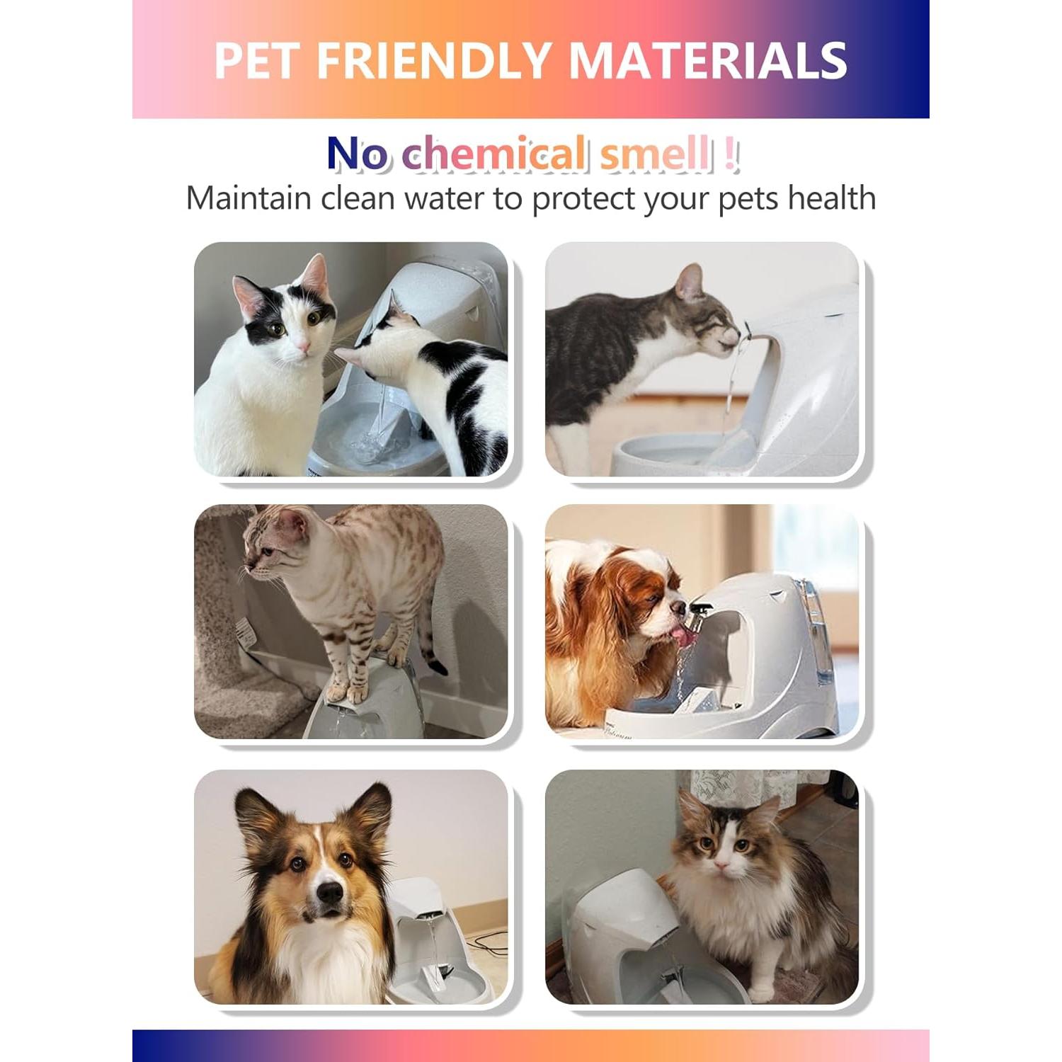 Filtros de Agua para Mascotas TOGGATH - 4 Paquetes Compatibles