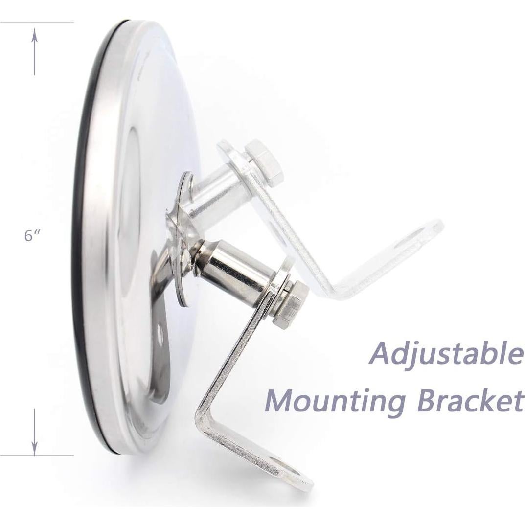 Espejo Convexo Redondo 15.24 cm Boursin Ajustable para Punto Ciego