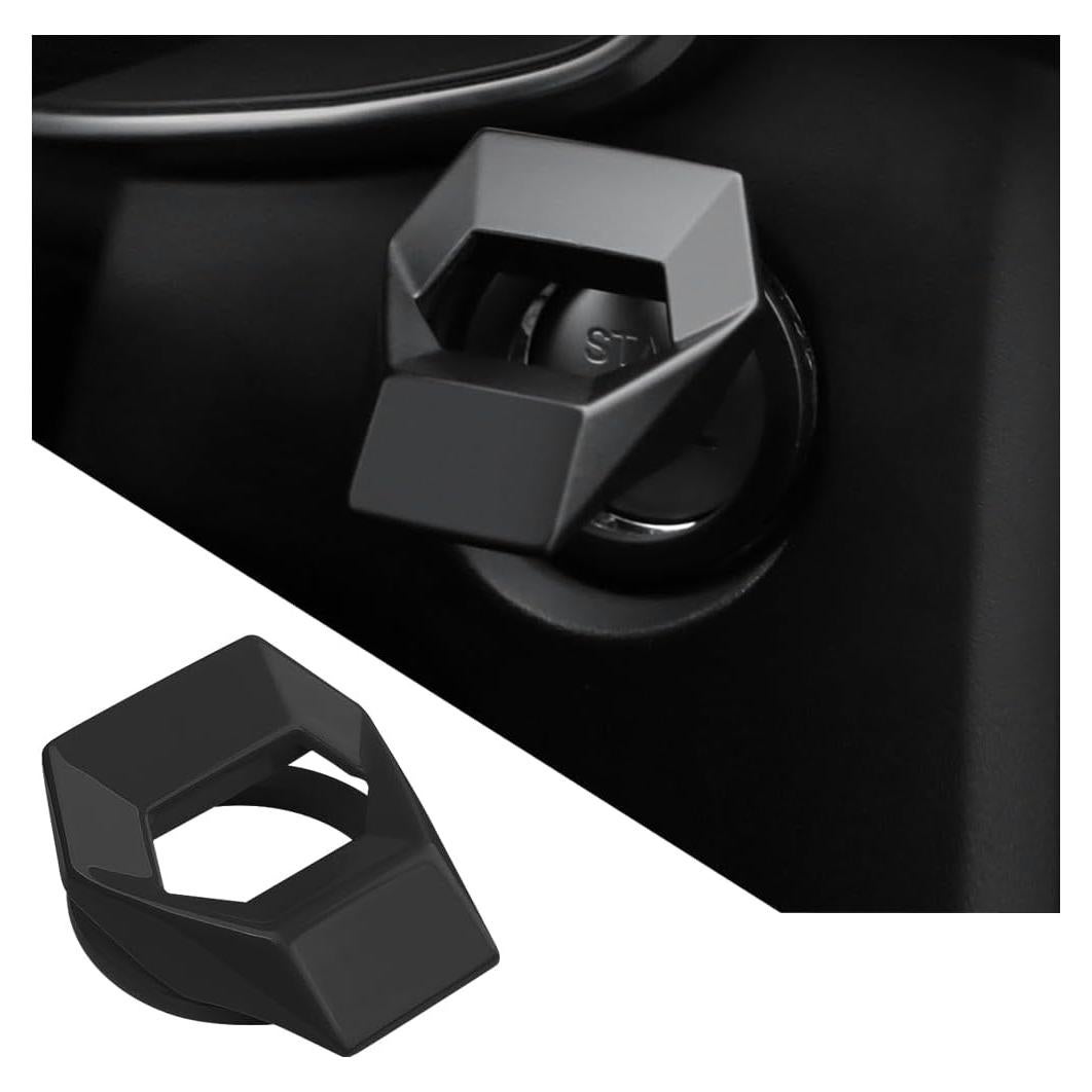 Cubierta de Botón de Inicio KHGUZ - Aleación de Zinc Negra