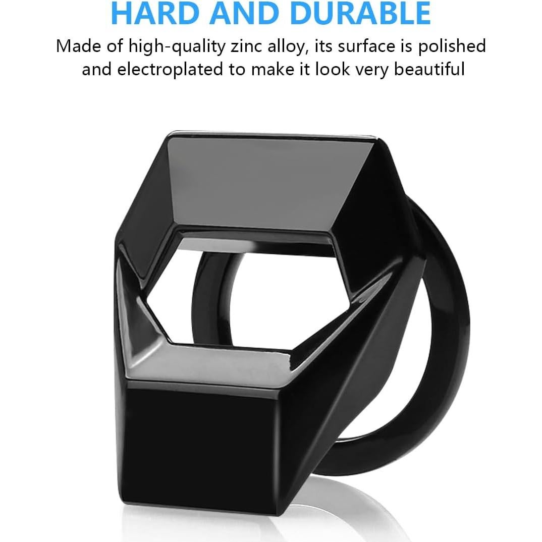 Cubierta de Botón de Inicio KHGUZ - Aleación de Zinc Negra