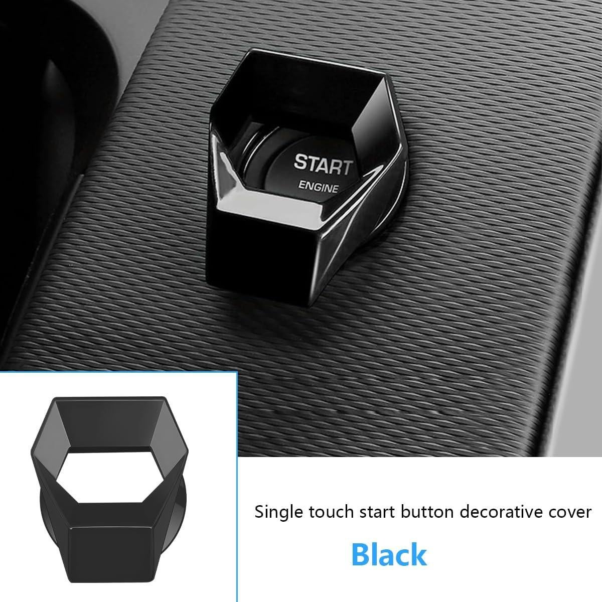 Cubierta de Botón de Inicio KHGUZ - Aleación de Zinc Negra