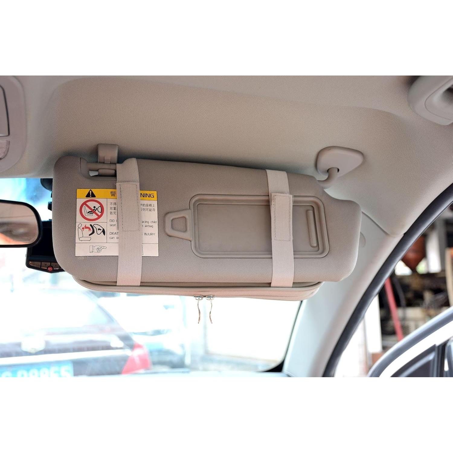 Organizador de Visera de Coche Takelablaze Negro 30.99x15.49cm