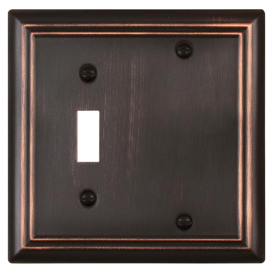 Placa de Pared ZILLSEA Bronce Envejecido 1 Interruptor 12.59x12.39 cm
