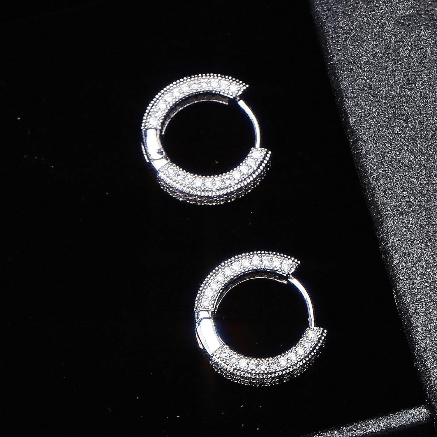 Pendientes de aro huggie YOSZO dorados 18K hipoalergénicos