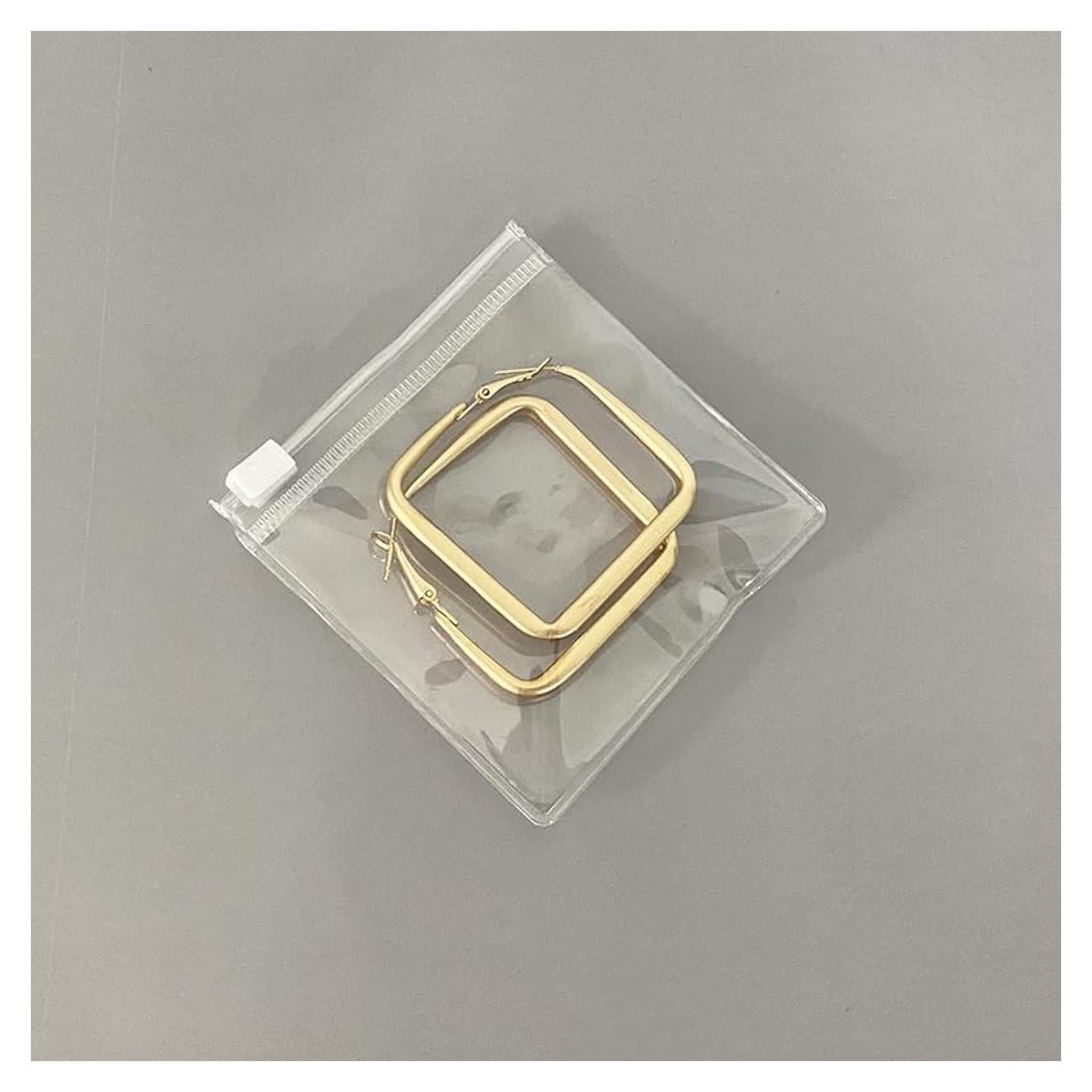 Bolsas Zip Lock HSLFUAI 50 Piezas 8x8cm PVC Transparentes