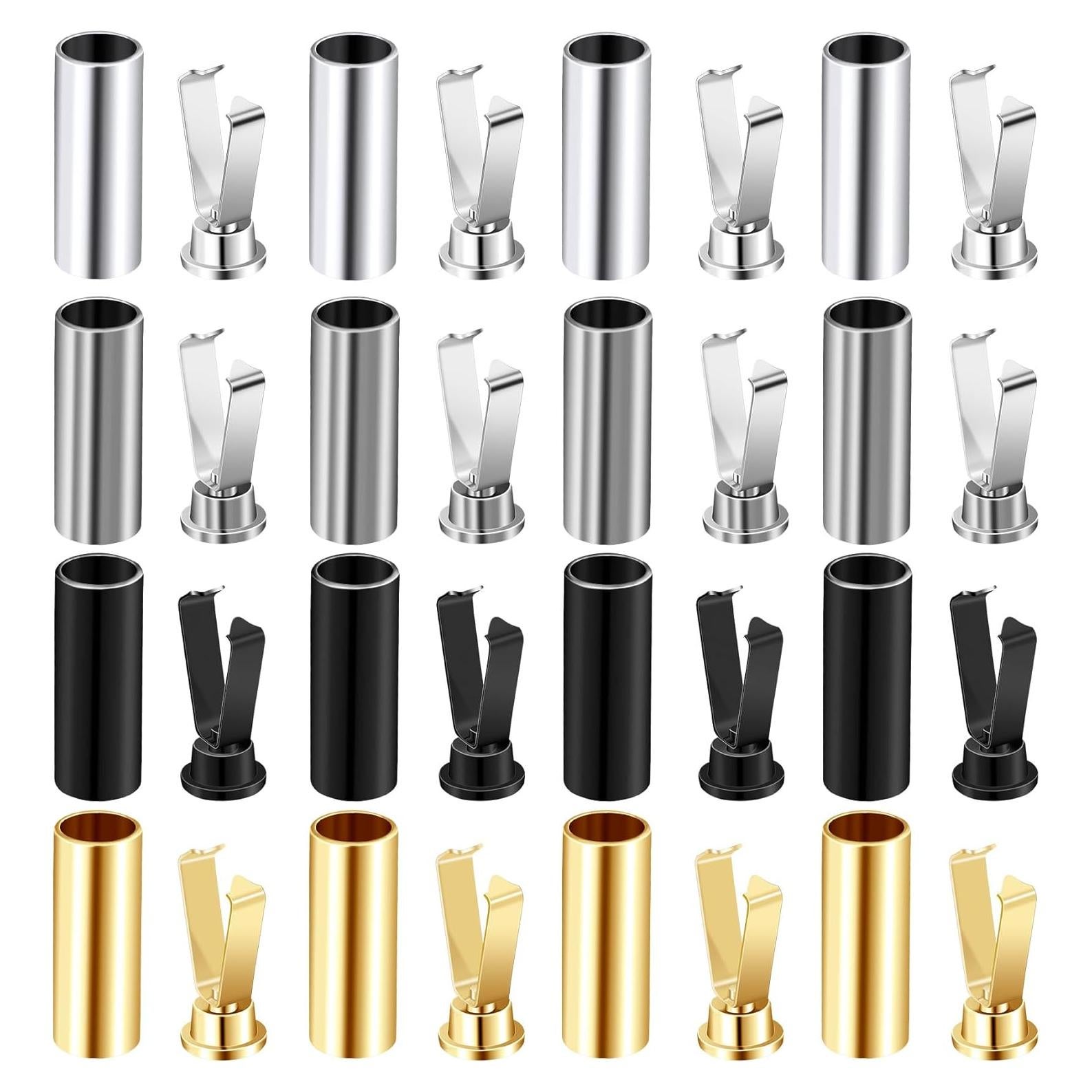 Consejos de cordones de aleación PAGOW, 36 juegos, 4 colores