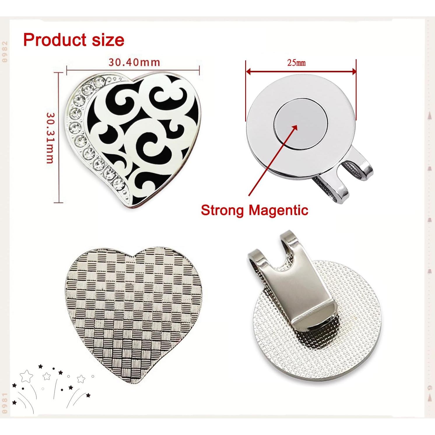 Marcadores de Pelotas de Golf Adhere con Clip Magnético Colorido