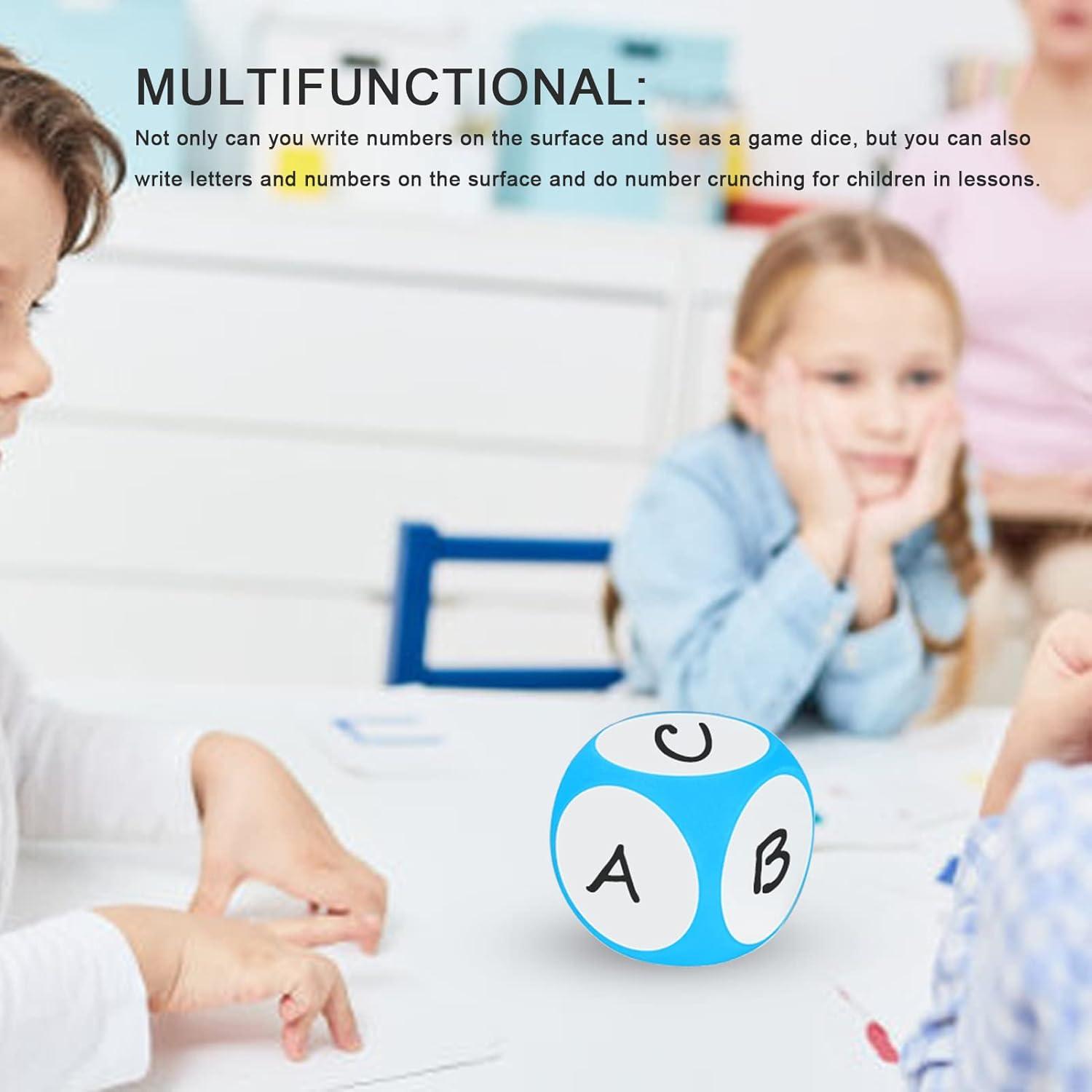 Dados de Borrado en Seco Cryfokt 10cm Azul para Enseñanza