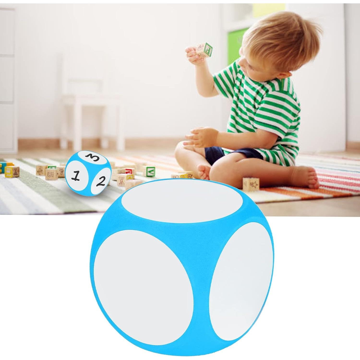 Dados de Borrado en Seco Cryfokt 10cm Azul para Enseñanza