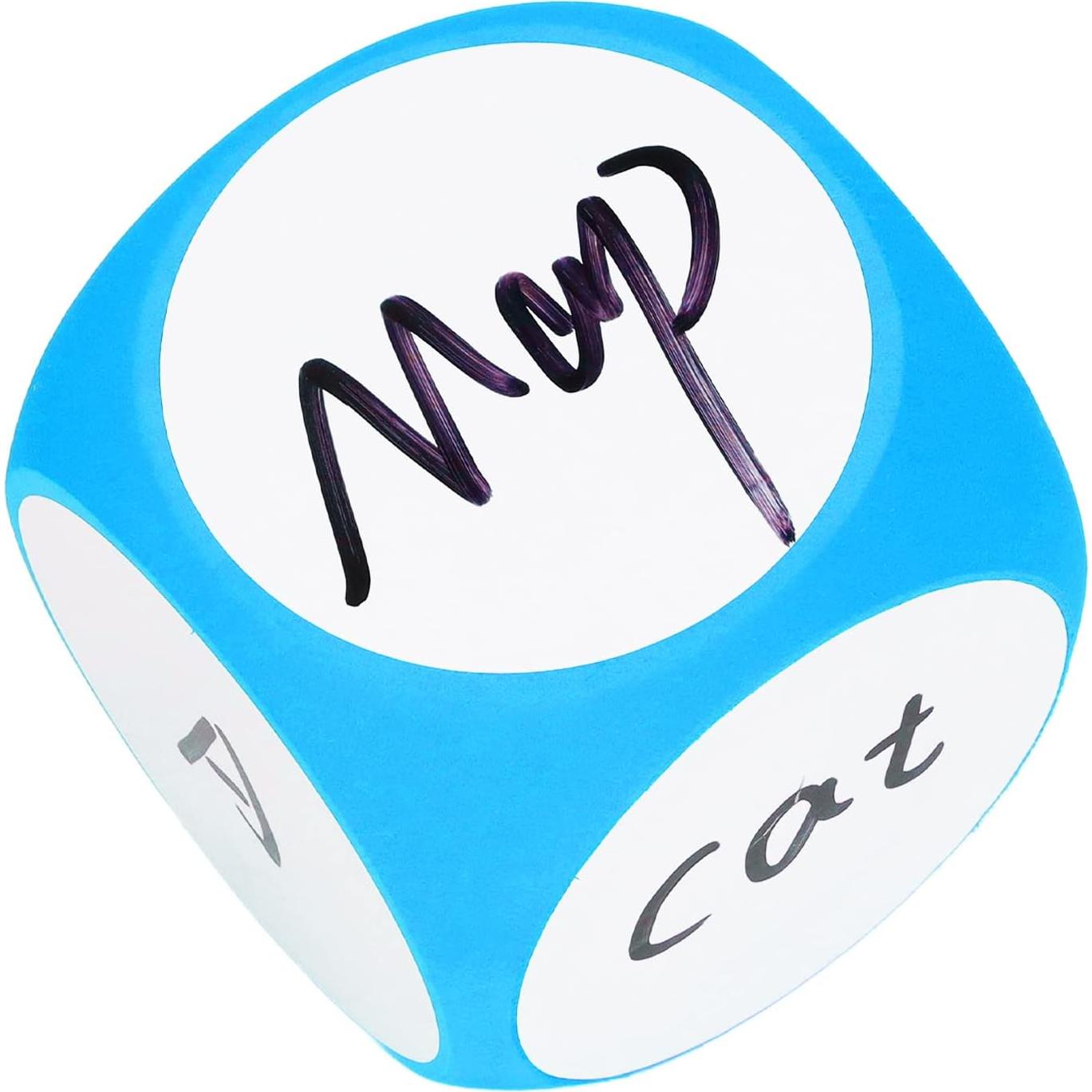 Dados de Borrado en Seco Cryfokt 10cm Azul para Enseñanza