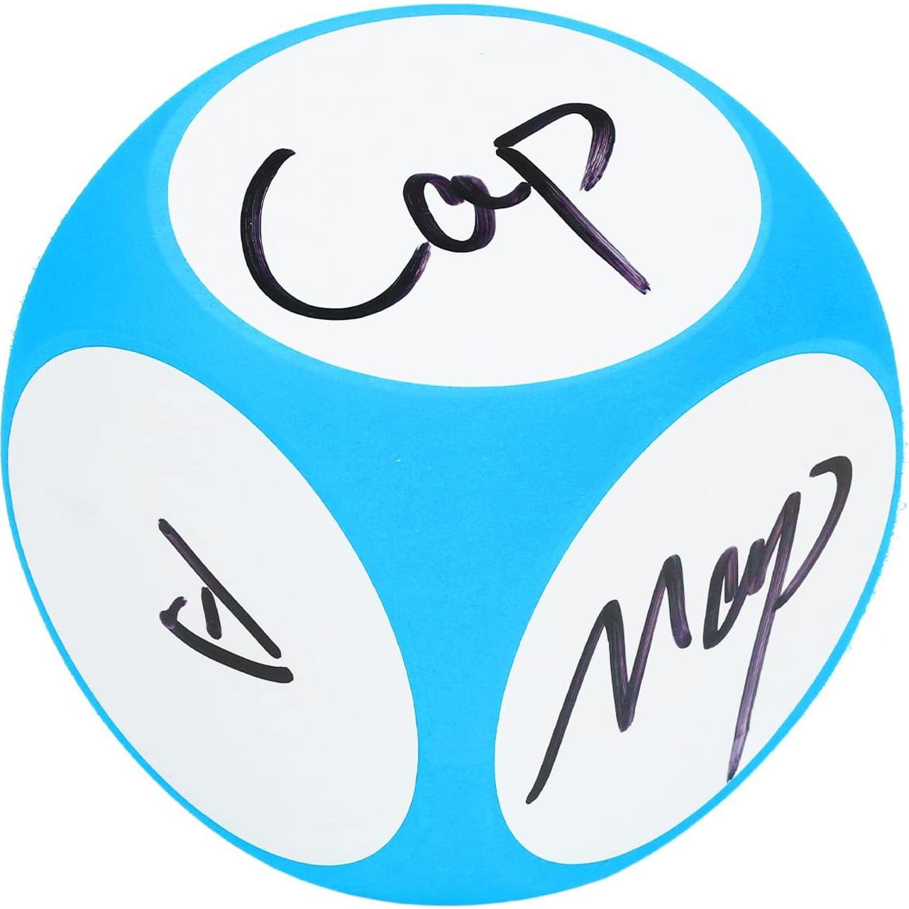 Dados de Borrado en Seco Cryfokt 10cm Azul para Enseñanza