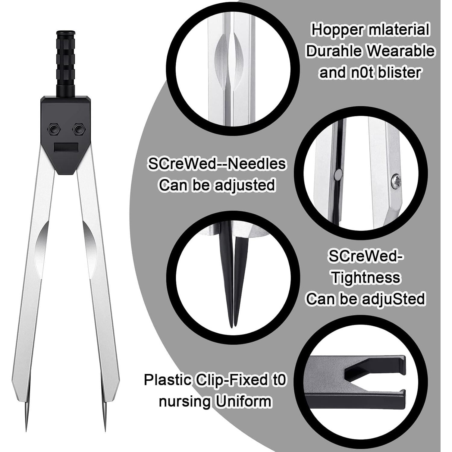 Calibrador EKG Frienda 2 Piezas Herramienta de Medición