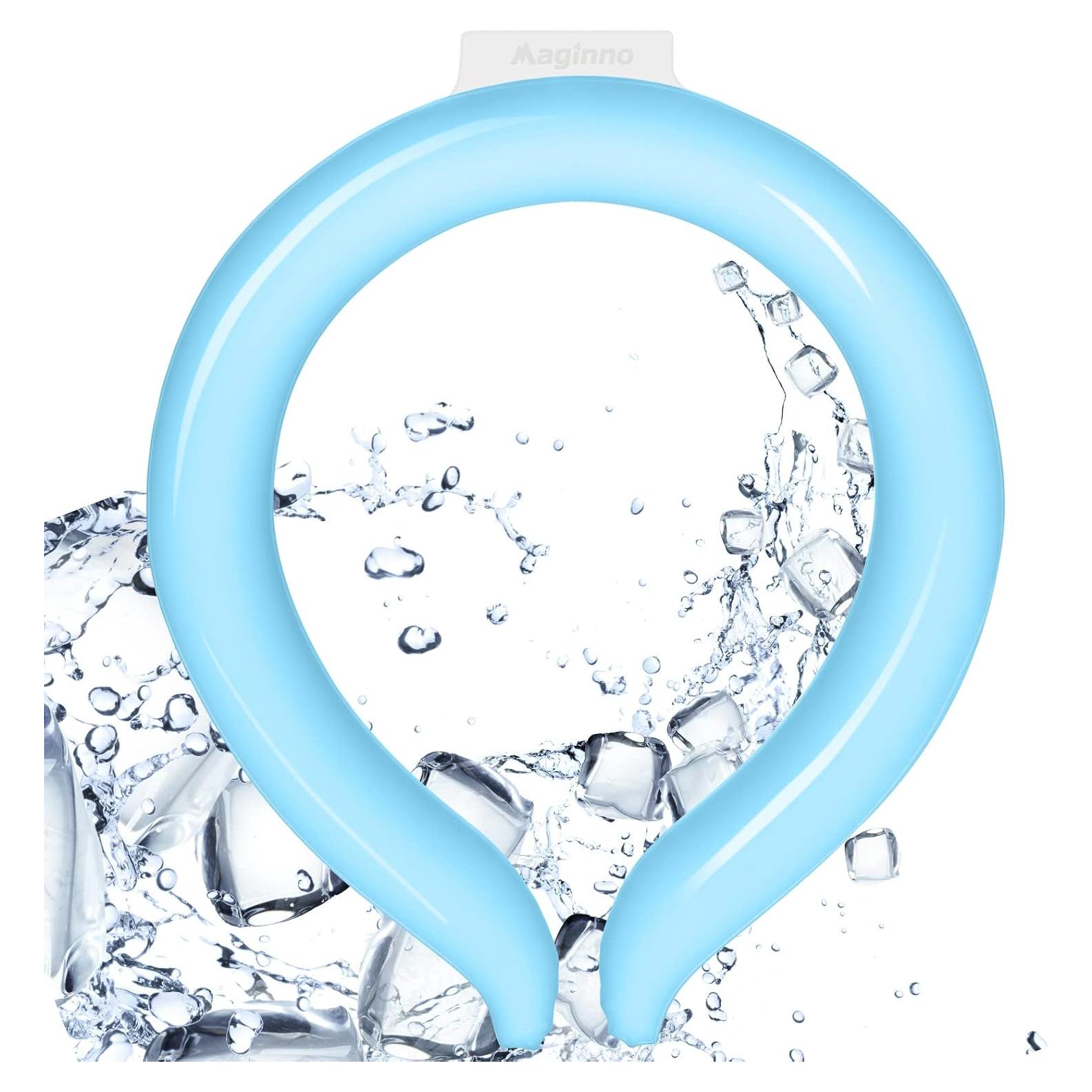 Tubo Enfriador de Cuello Maginno Azul - Alivio Sofocos y Calor