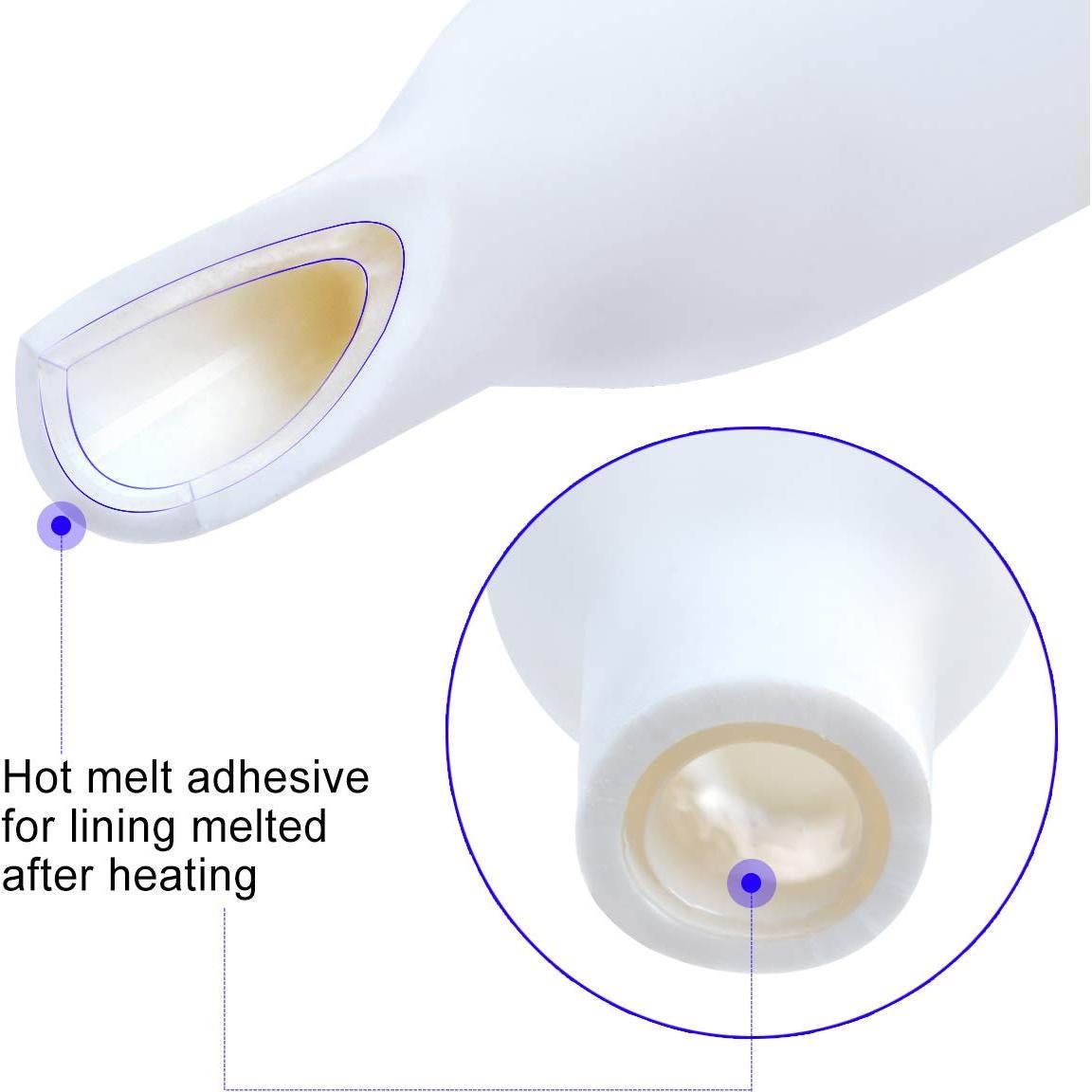 Kit de Tubos Termocontraíbles XHF 205 Pcs 3.5" (8.89 cm) Blanco