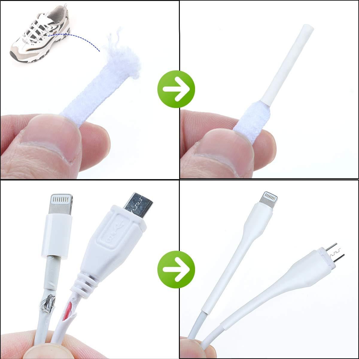 Kit de Tubos Termocontraíbles XHF 205 Pcs 3.5" (8.89 cm) Blanco