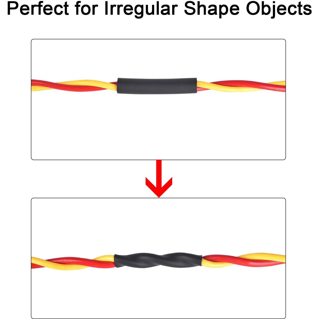 Kit de Tubos Termocontraíbles XHF 205 Pcs 3.5" (8.89 cm) Blanco