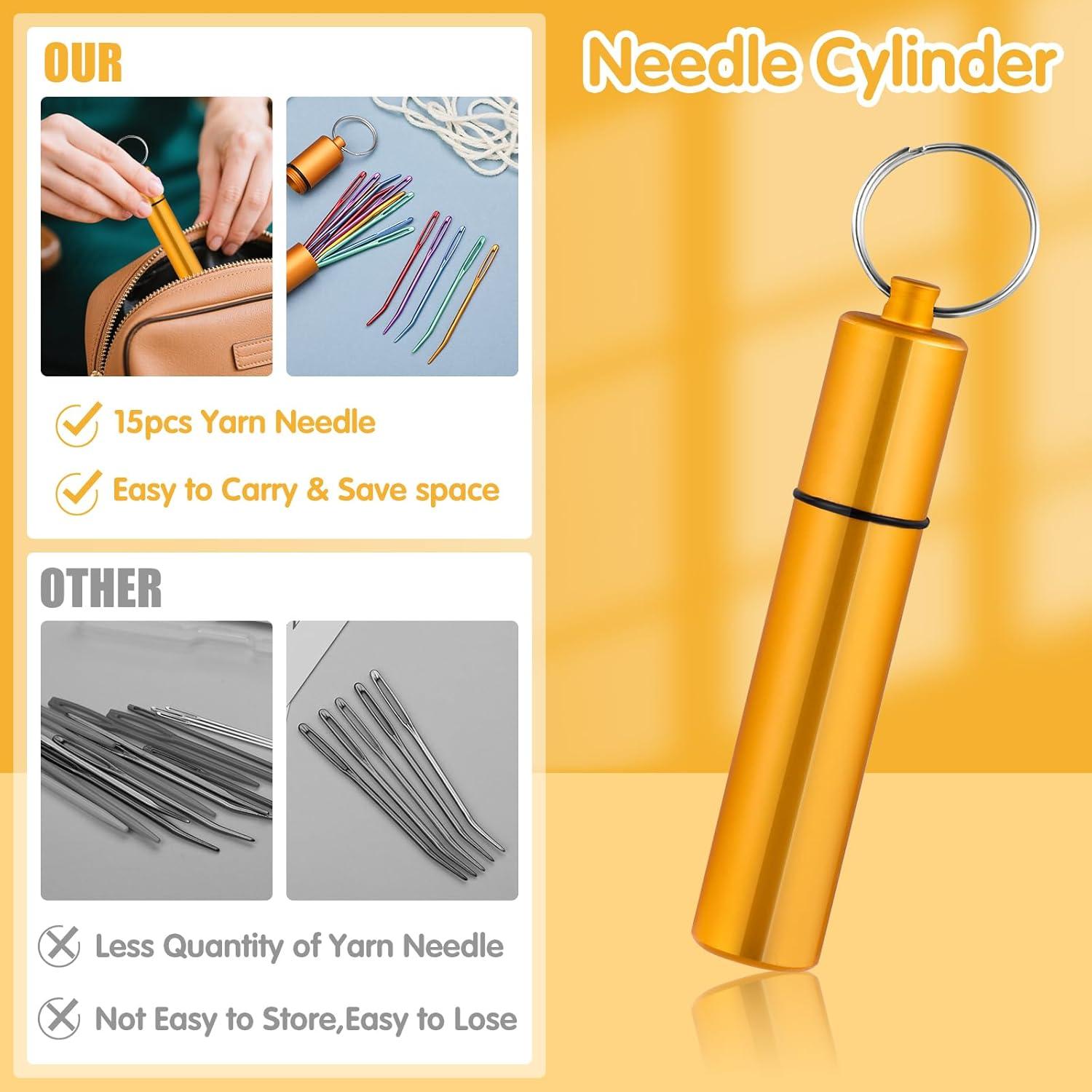 Juego de 15 Agujas de Remendar UzecPk de Aluminio 6.99 cm