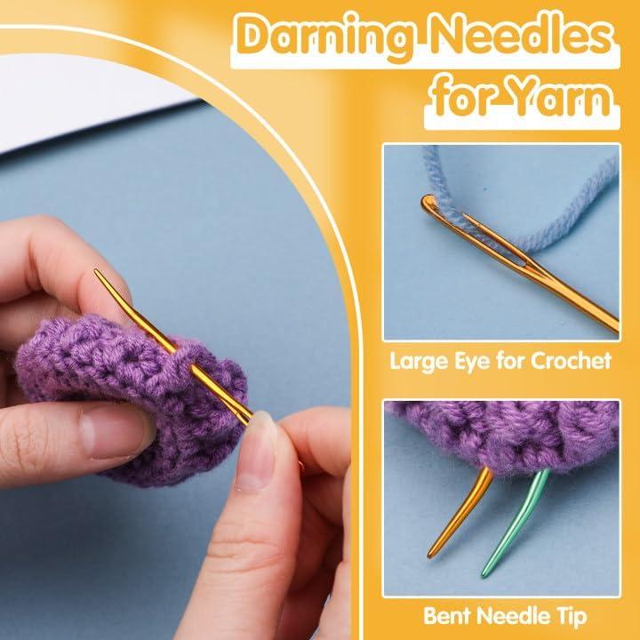 Juego de 15 Agujas de Remendar UzecPk de Aluminio 6.99 cm