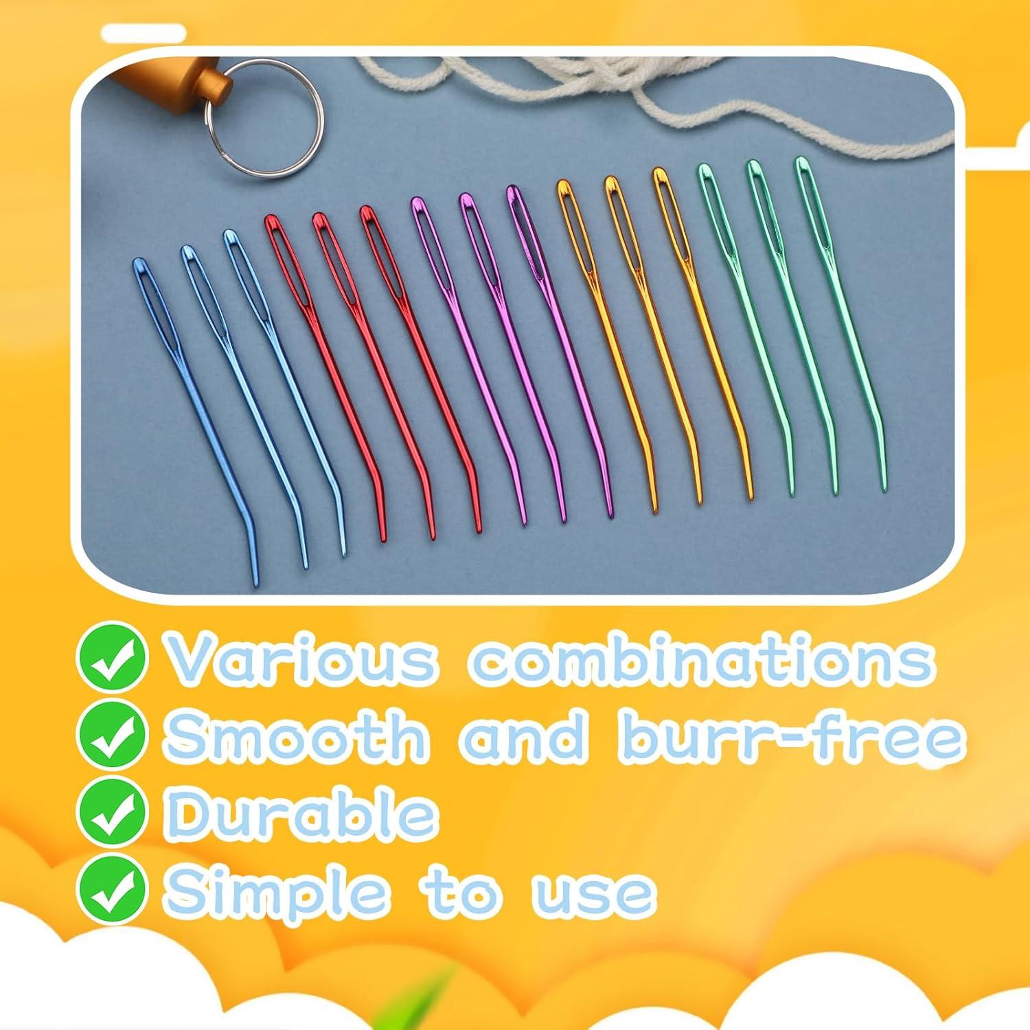 Juego de 15 Agujas de Remendar UzecPk de Aluminio 6.99 cm